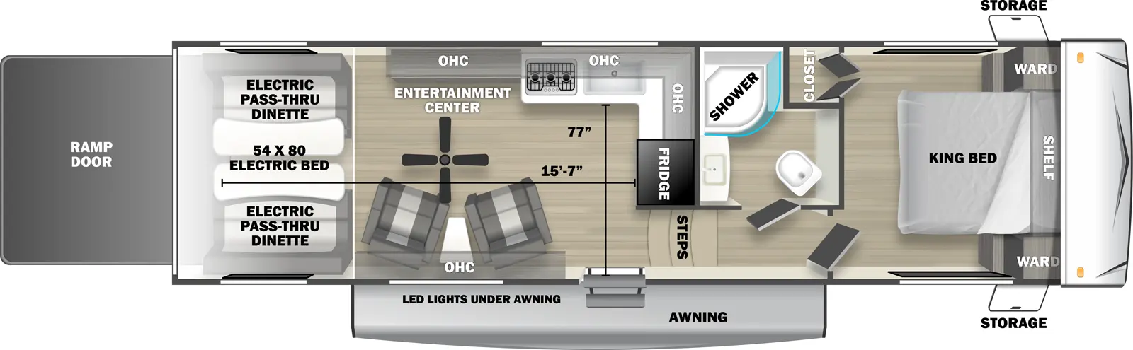 Stealth 2710SLX Floorplan